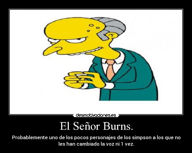 El Señor Burns. - 