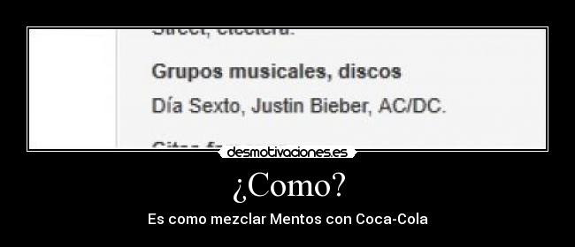 ¿Como? - 