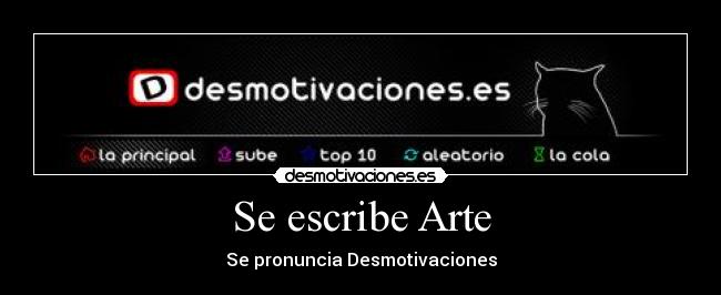 Se escribe Arte -