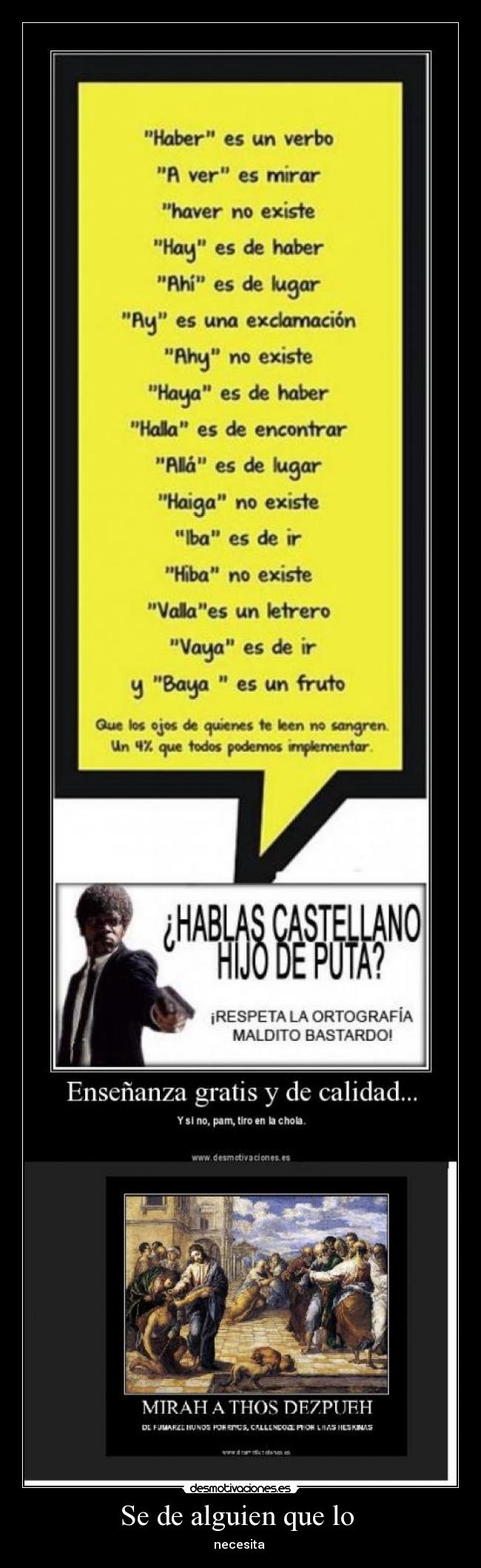 Se de alguien que lo - necesita