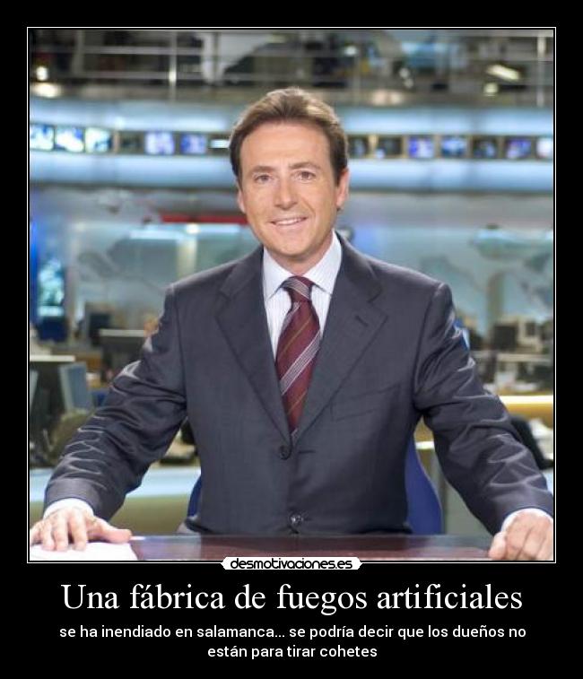 Una fábrica de fuegos artificiales -