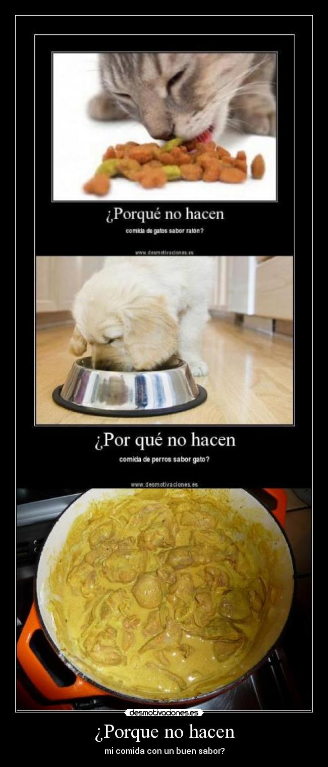 ¿Porque no hacen - mi comida con un buen sabor?
