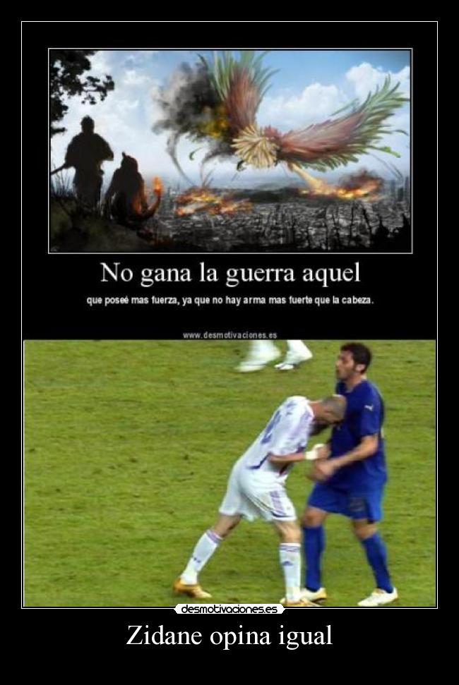 Zidane opina igual -