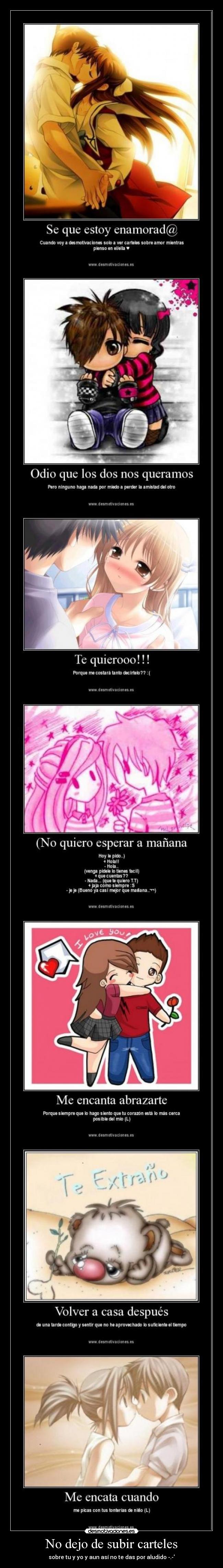 No dejo de subir carteles -