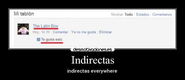 Indirectas -