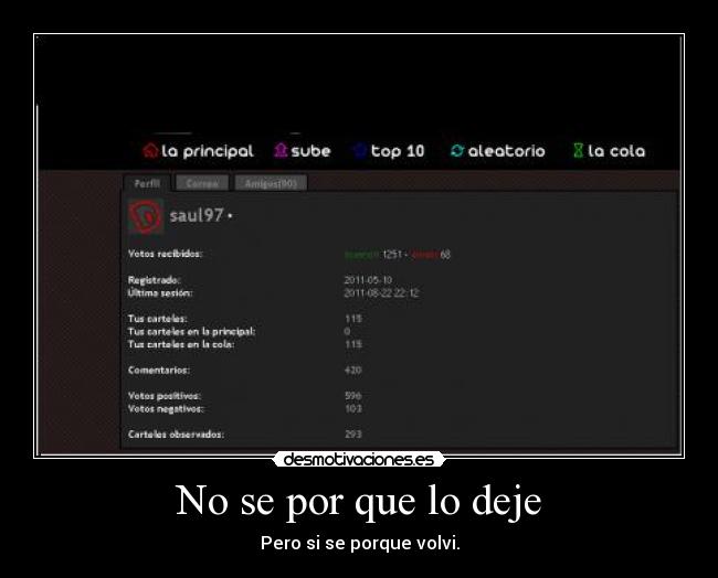 No se por que lo deje - 