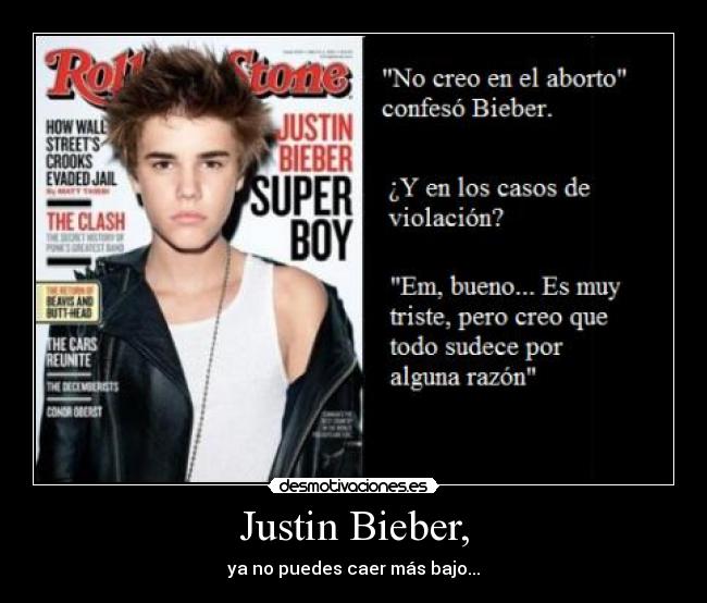 Justin Bieber, -