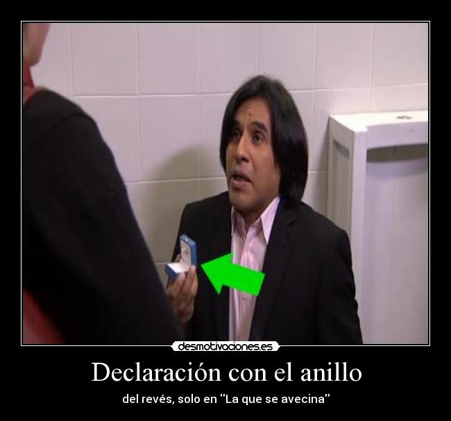 Declaración con el anillo -