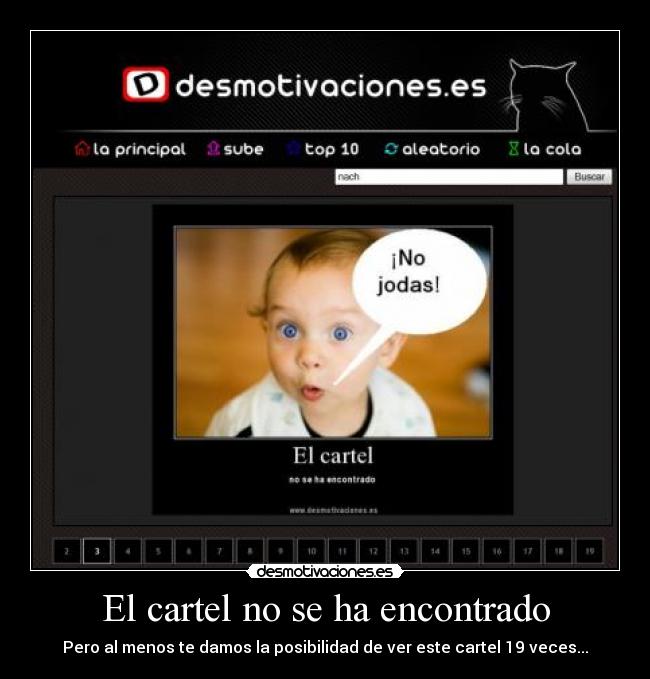 El cartel no se ha encontrado -