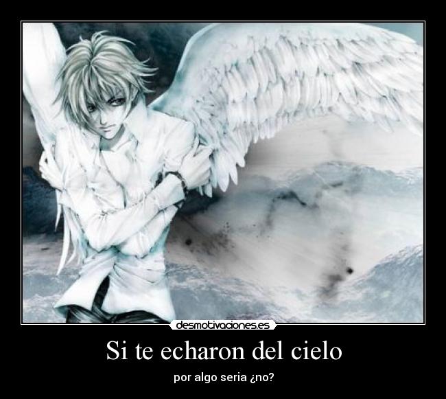 Si te echaron del cielo - por algo seria ¿no?