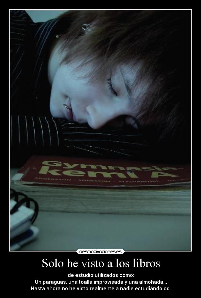 Solo he visto a los libros -
