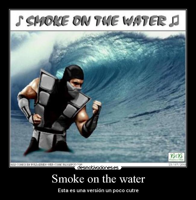 Smoke on the water - Esta es una versión un poco cutre