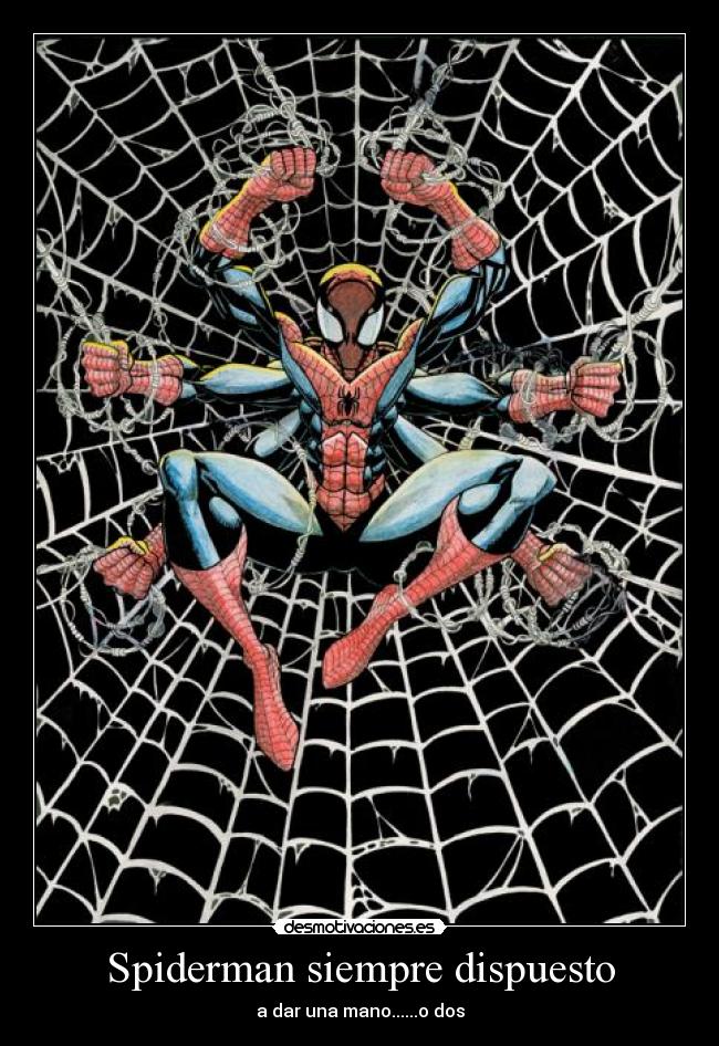 carteles spiderman desmotivaciones