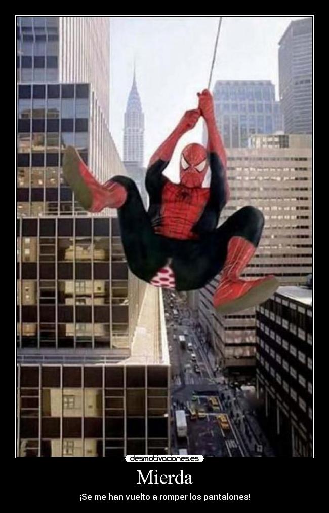 carteles spiderman desmotivaciones