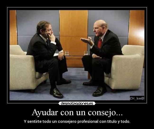 Ayudar con un consejo... - 