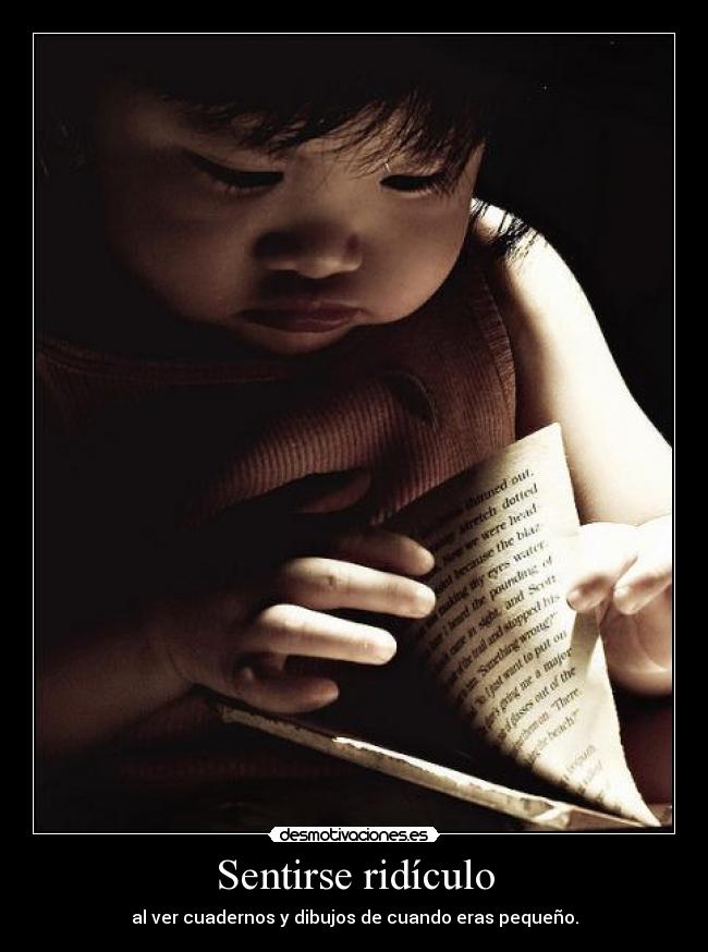 Sentirse ridículo -