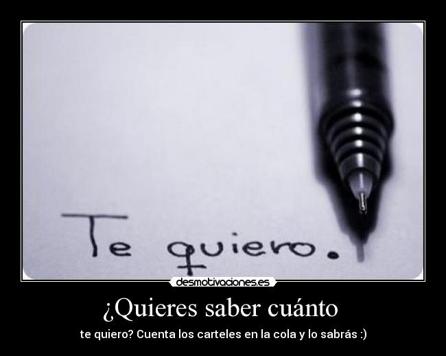 ¿Quieres saber cuánto  - 