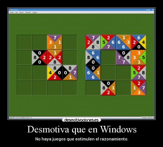 Desmotiva que en Windows -