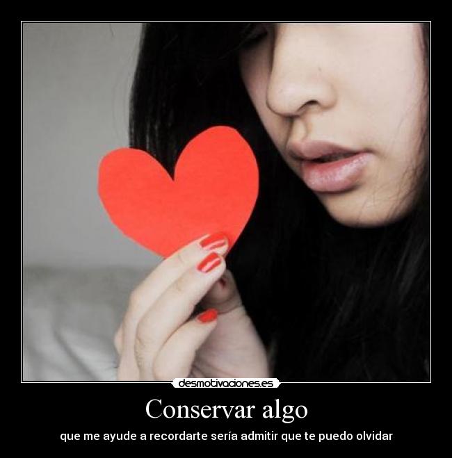 Conservar algo - 