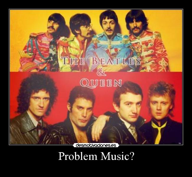 carteles queen los beatles desmotivaciones