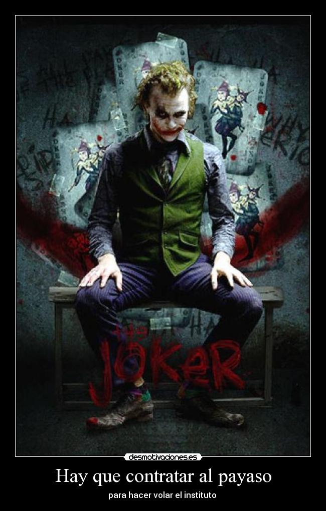 Hay que contratar al payaso -