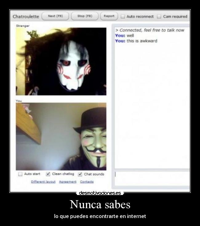 Nunca sabes - lo que puedes encontrarte en internet