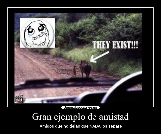 Gran ejemplo de amistad - 