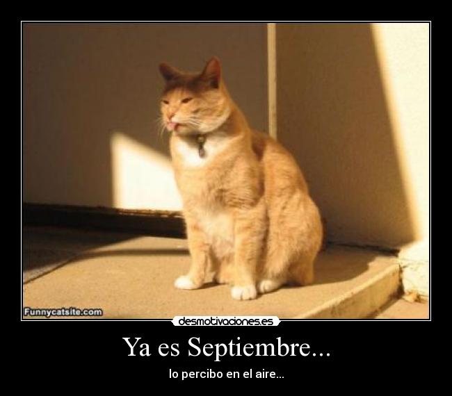 Ya es Septiembre... - lo percibo en el aire...