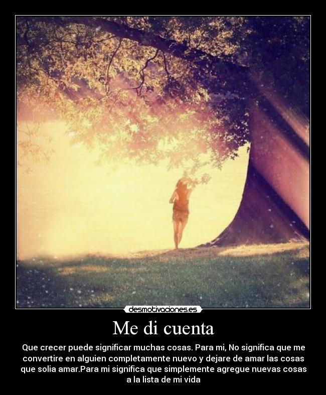 Me di cuenta - 