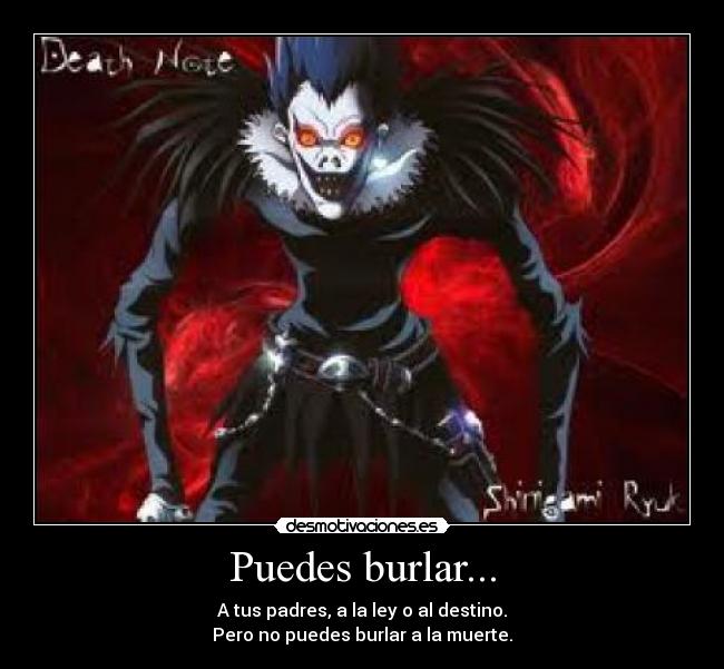 carteles ryuk deathnote desmotivaciones