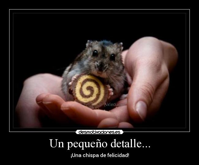 Un pequeño detalle... -