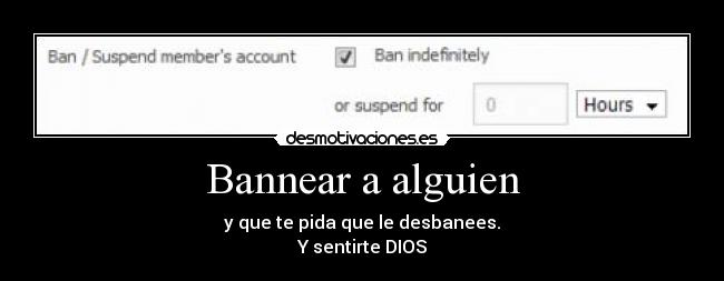 Bannear a alguien -
