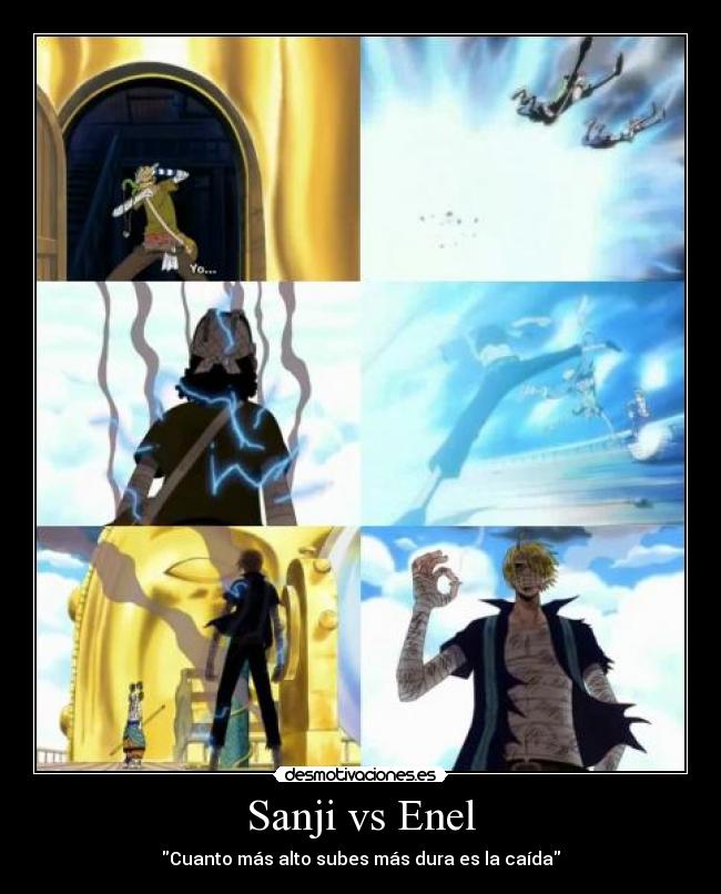Sanji vs Enel Desmotivaciones