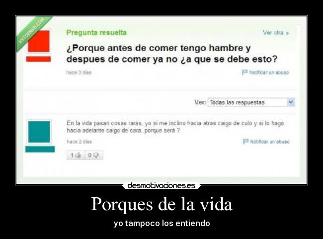 Porques de la vida -