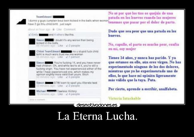 La Eterna Lucha. -