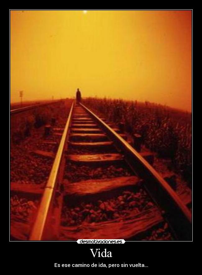Vida - Es ese camino de ida, pero sin vuelta...