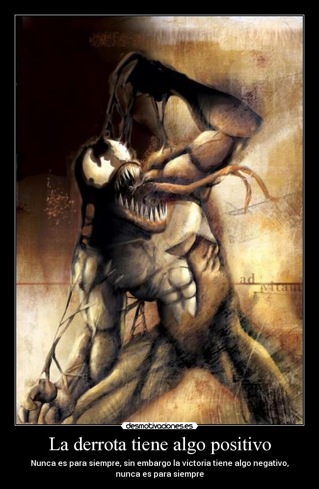 La derrota tiene algo positivo -
