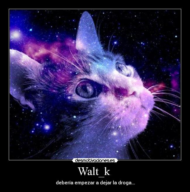 Walt_k - debería empezar a dejar la droga...