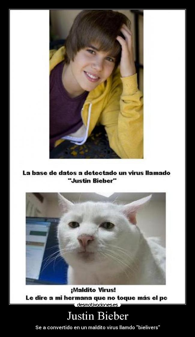 Justin Bieber - Se a convertido en un maldito virus llamdo bielivers