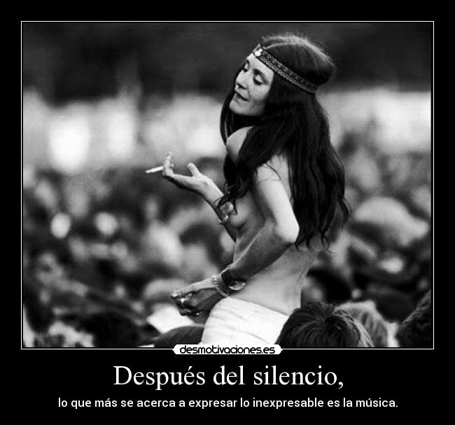 Después del silencio, - 