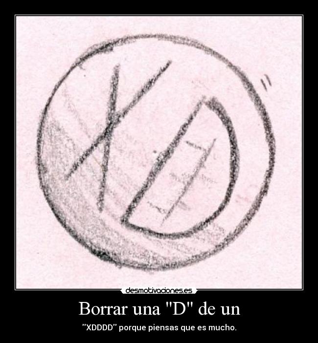 Borrar una D de un -