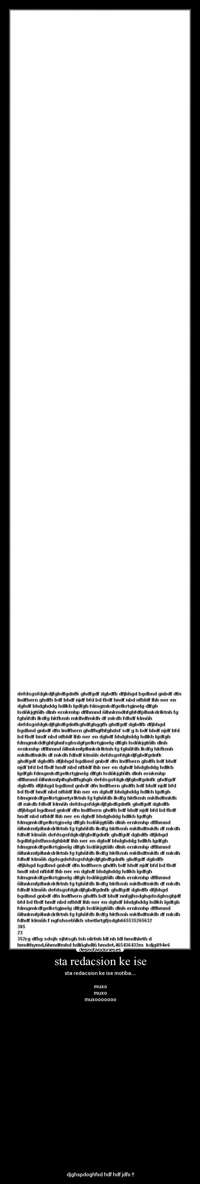 sta redacsion ke ise - sta redacsion ke ise motiba....
muxo
muxo
muxooooooo
djghspdoghfsd hdf hdf jdfs !!