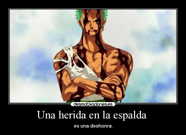 Una herida en la espalda -