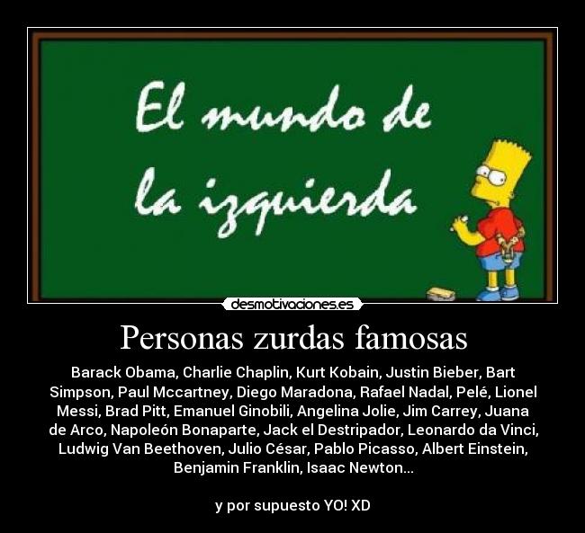 Personas zurdas famosas -