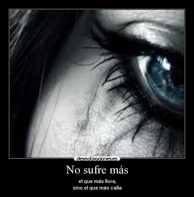No sufre más -