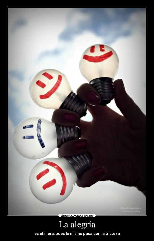 La alegría -