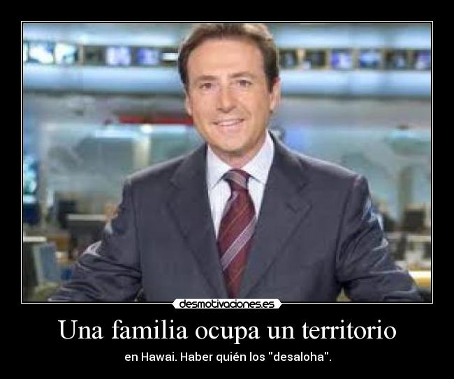 Una familia ocupa un territorio - 