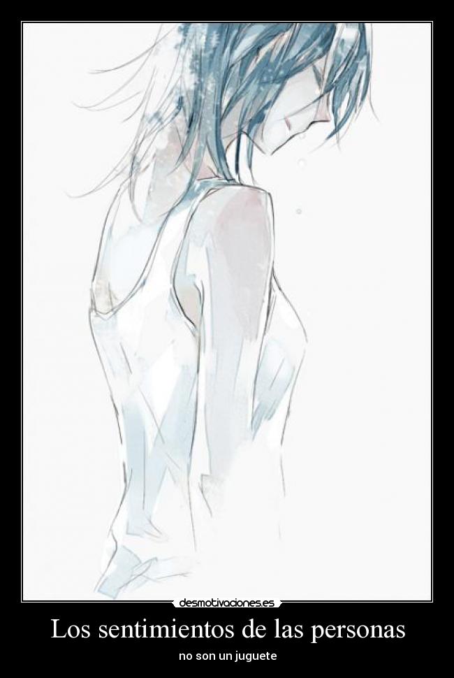 Los sentimientos de las personas -