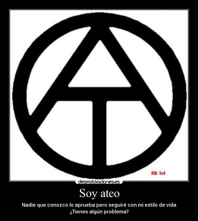 Soy ateo -