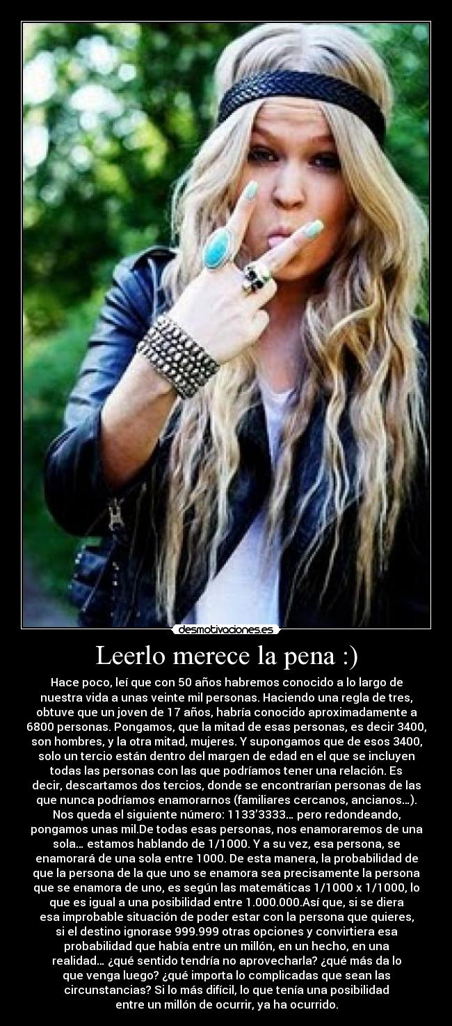 Leerlo merece la pena :) - 